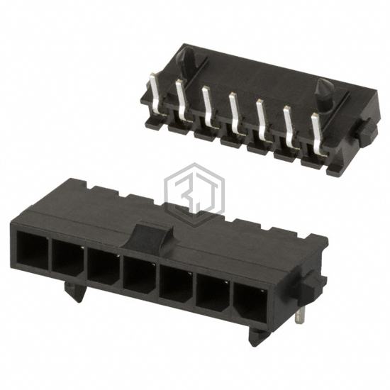 2-1445098-7 - TE Connectivity AMP Connectors - Rectangular Connectors - Headers, Male Pins