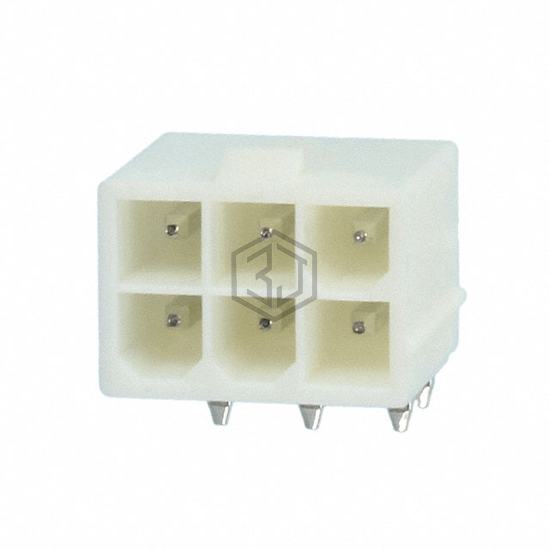 1586042-6 - TE Connectivity AMP Connectors - Rectangular Connectors - Headers, Male Pins
