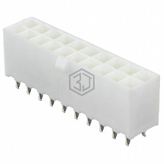 2-1586038-0 - TE Connectivity AMP Connectors - Rectangular Connectors - Headers, Male Pins