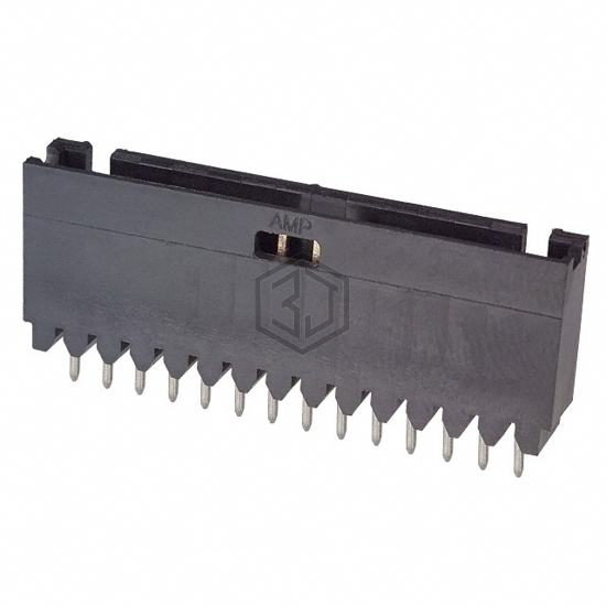 1-102202-1 - TE Connectivity AMP Connectors - Rectangular Connectors - Headers, Male Pins