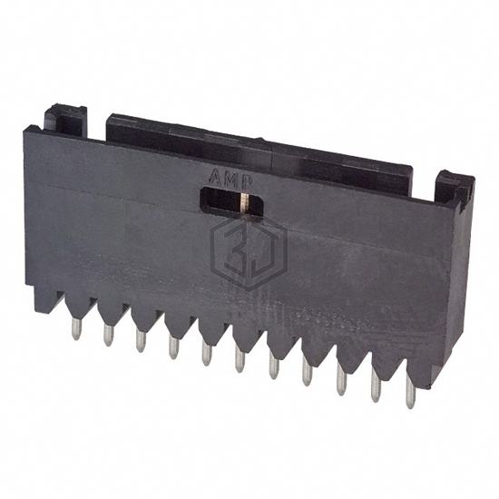 102202-8 - TE Connectivity AMP Connectors - Rectangular Connectors - Headers, Male Pins