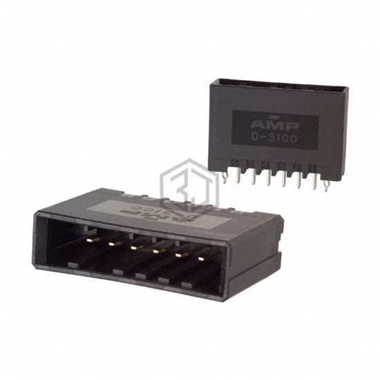1-178316-2 - TE Connectivity AMP Connectors - Rectangular Connectors - Headers, Male Pins