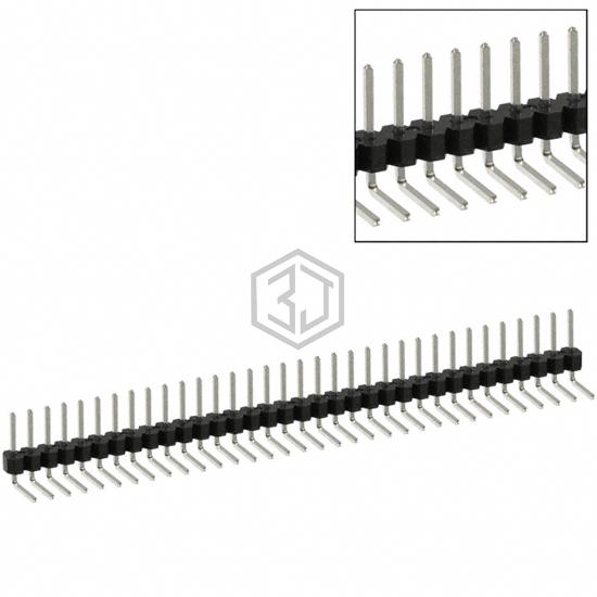 PEC34SBBN - Sullins Connector Solutions - Rectangular Connectors - Headers, Male Pins
