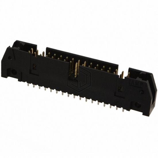 102153-8 - TE Connectivity AMP Connectors - Rectangular Connectors - Headers, Male Pins