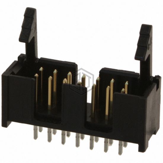 104313-2 - TE Connectivity AMP Connectors - Rectangular Connectors - Headers, Male Pins