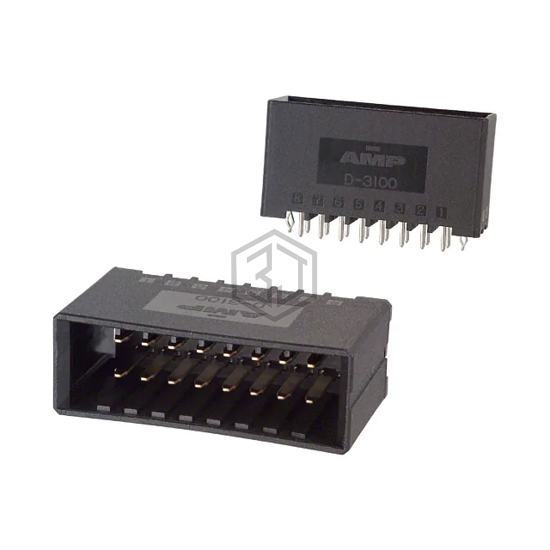 178327-2 - TE Connectivity AMP Connectors - Rectangular Connectors - Headers, Male Pins