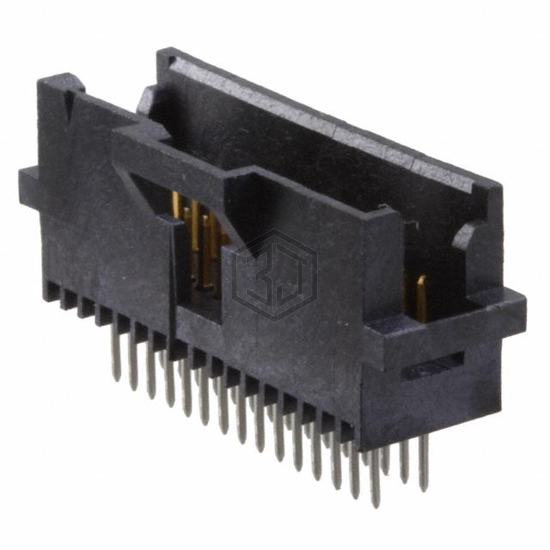 104666-2 - TE Connectivity AMP Connectors - Rectangular Connectors - Headers, Male Pins