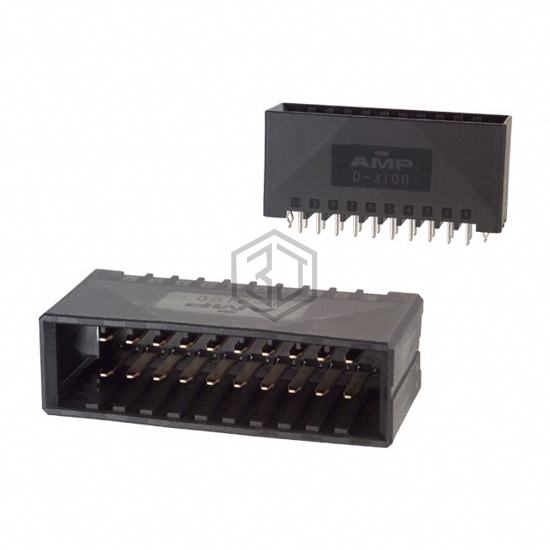 178328-2 - TE Connectivity AMP Connectors - Rectangular Connectors - Headers, Male Pins