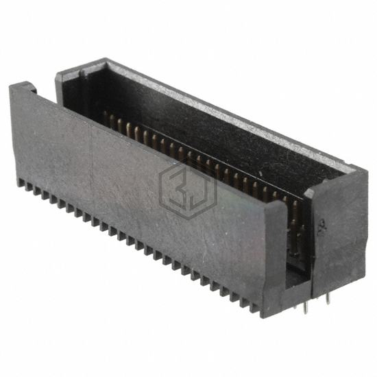 104076-7 - TE Connectivity AMP Connectors - Rectangular Connectors - Headers, Male Pins