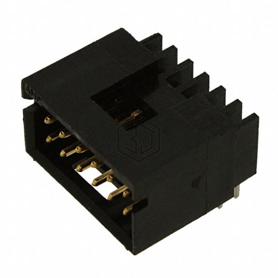 103166-4 - TE Connectivity AMP Connectors - Rectangular Connectors - Headers, Male Pins
