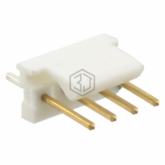 641126-4 - TE Connectivity AMP Connectors - Rectangular Connectors - Headers, Male Pins