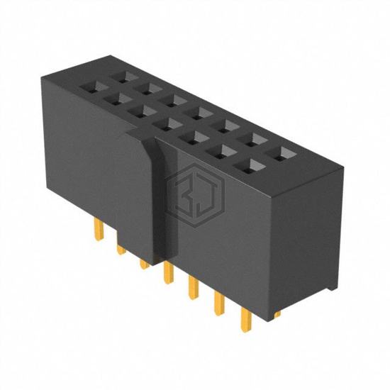 SFH11-PBPC-D07-ST-BK - Sullins Connector Solutions - Rectangular Connectors - Headers, Receptacles, Female Sockets