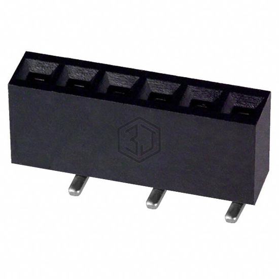 NPTC061KFXC-RC - Sullins Connector Solutions - Rectangular Connectors - Headers, Receptacles, Female Sockets
