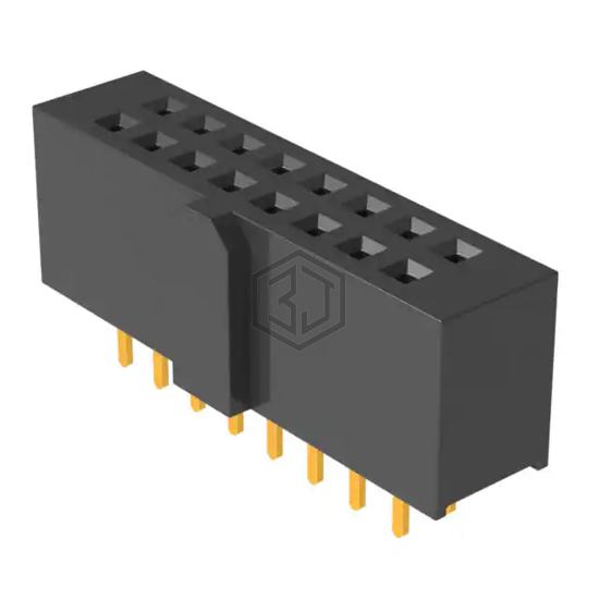 SFH11-PBPC-D08-ST-BK - Sullins Connector Solutions - Rectangular Connectors - Headers, Receptacles, Female Sockets