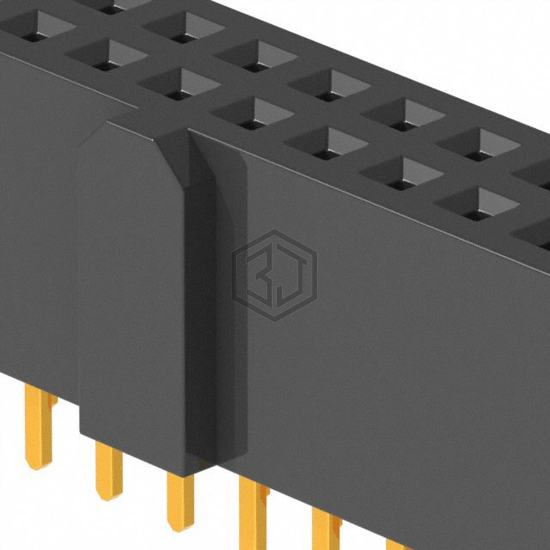 SFH11-PBPC-D13-ST-BK - Sullins Connector Solutions - Rectangular Connectors - Headers, Receptacles, Female Sockets