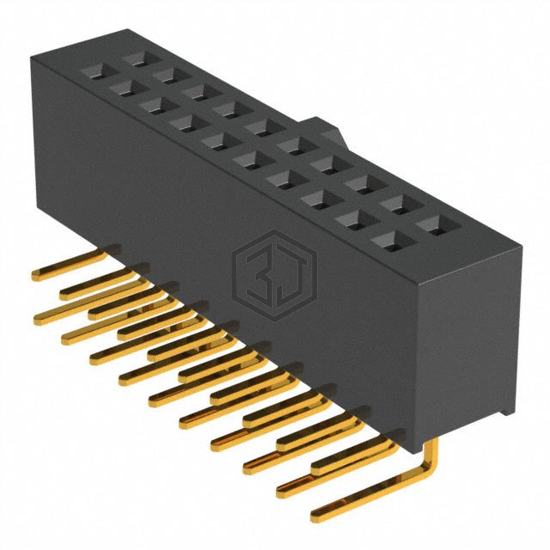 SFH11-PBPC-D10-RA-BK - Sullins Connector Solutions - Rectangular Connectors - Headers, Receptacles, Female Sockets