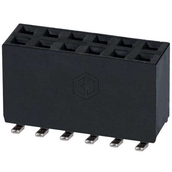 NPTC062KFMS-RC - Sullins Connector Solutions - Rectangular Connectors - Headers, Receptacles, Female Sockets