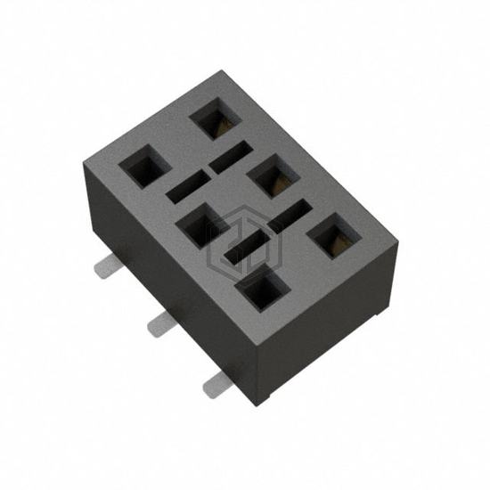 HLE-103-02-L-DV-BE-K-TR - Samtec Inc. - Rectangular Connectors - Headers, Receptacles, Female Sockets