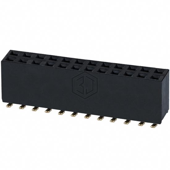 NPPC122KFMS-RC - Sullins Connector Solutions - Rectangular Connectors - Headers, Receptacles, Female Sockets