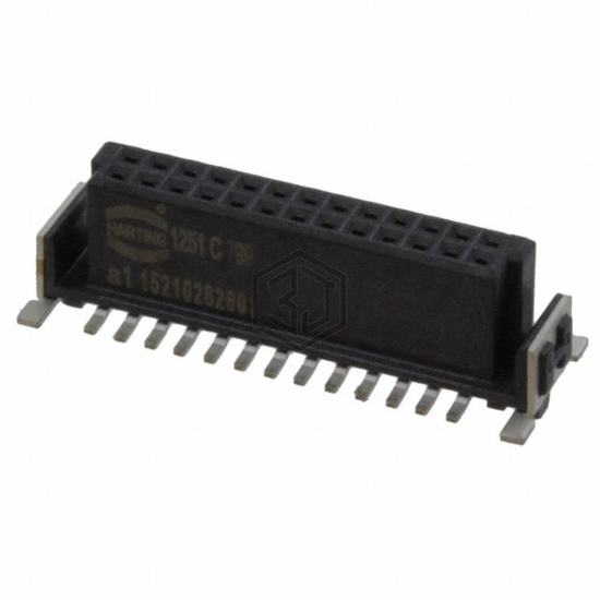 15210262601000 - HARTING - Rectangular Connectors - Headers, Receptacles, Female Sockets