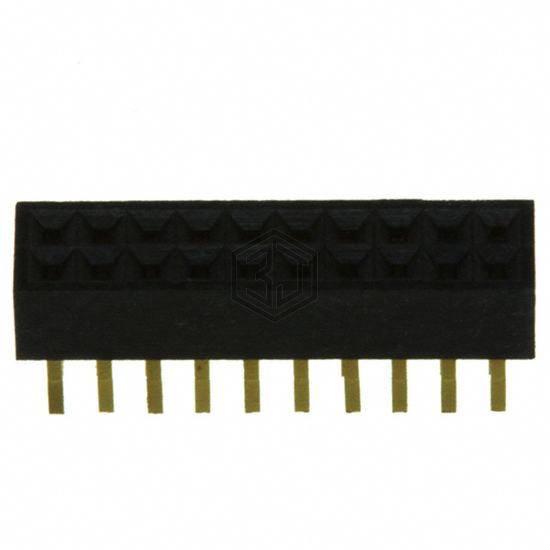 SFM210-LPSE-D10-ST-BK - Sullins Connector Solutions - Rectangular Connectors - Headers, Receptacles, Female Sockets