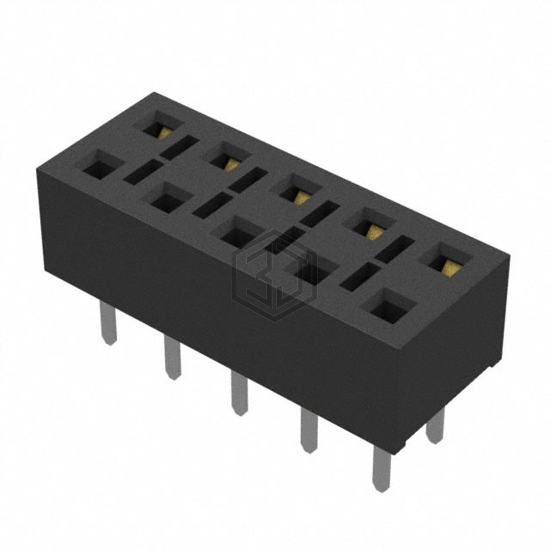 HLE-105-02-L-DV-TE - Samtec Inc. - Rectangular Connectors - Headers, Receptacles, Female Sockets