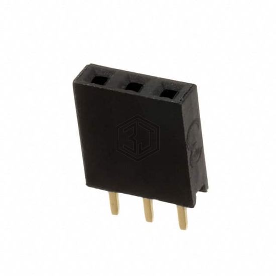 RS1-03-G - Adam Tech - Rectangular Connectors - Headers, Receptacles, Female Sockets