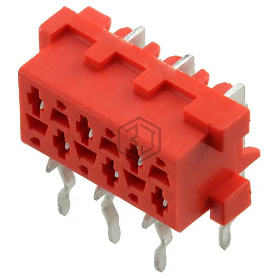 215460-6 - TE Connectivity AMP Connectors - Rectangular Connectors - Headers, Receptacles, Female Sockets