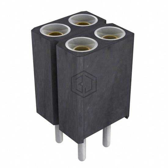 803-87-004-10-001101 - Preci-Dip - Rectangular Connectors - Headers, Receptacles, Female Sockets