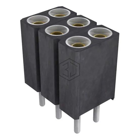 803-87-006-10-001101 - Preci-Dip - Rectangular Connectors - Headers, Receptacles, Female Sockets