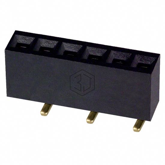 NPPC061KFXC-RC - Sullins Connector Solutions - Rectangular Connectors - Headers, Receptacles, Female Sockets