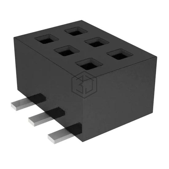 CLP-103-02-L-D-BE-TR - Samtec Inc. - Rectangular Connectors - Headers, Receptacles, Female Sockets