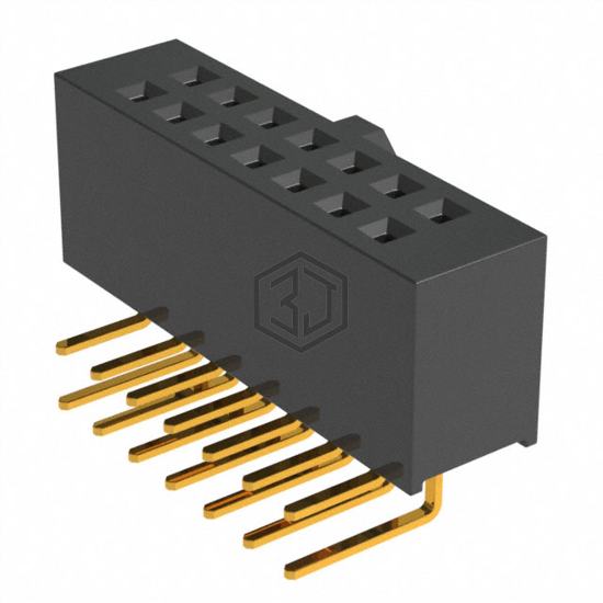 SFH11-PBPC-D07-RA-BK - Sullins Connector Solutions - Rectangular Connectors - Headers, Receptacles, Female Sockets