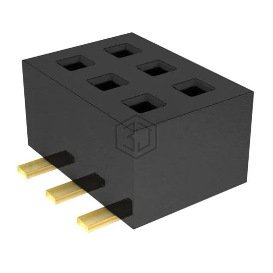 CLP-103-02-G-D-BE - Samtec Inc. - Rectangular Connectors - Headers, Receptacles, Female Sockets