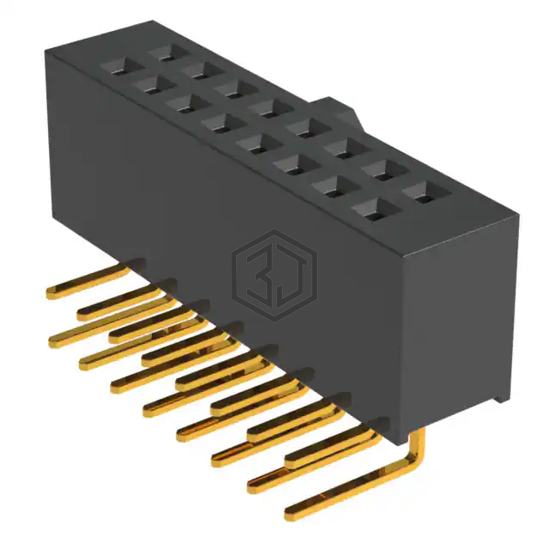 SFH11-PBPC-D08-RA-BK - Sullins Connector Solutions - Rectangular Connectors - Headers, Receptacles, Female Sockets