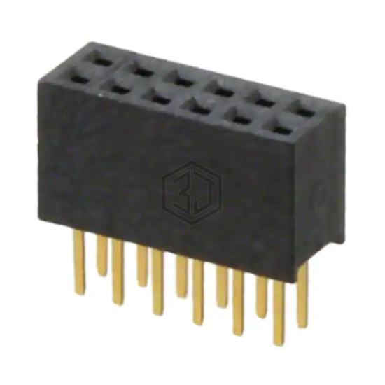 20021311-00012T4LF - Amphenol ICC (FCI) - Rectangular Connectors - Headers, Receptacles, Female Sockets