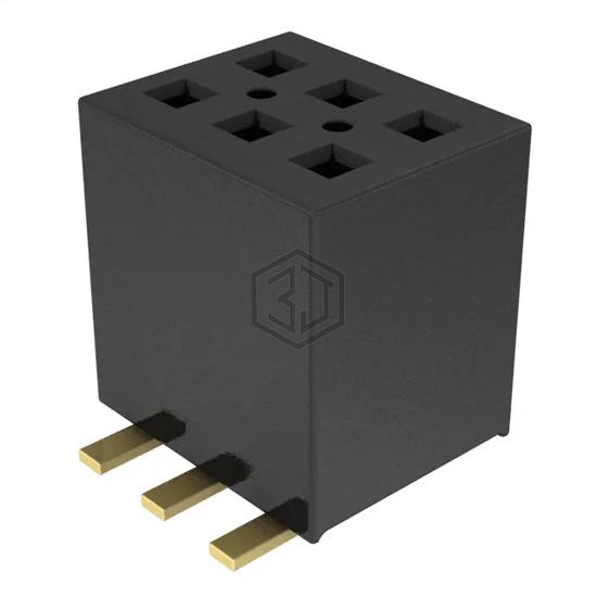 FLE-103-01-G-DV-TR - Samtec Inc. - Rectangular Connectors - Headers, Receptacles, Female Sockets