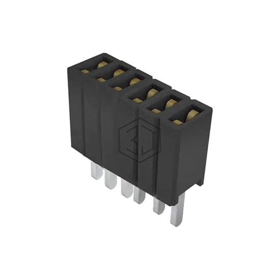 SLM-106-01-L-S - Samtec Inc. - Rectangular Connectors - Headers, Receptacles, Female Sockets