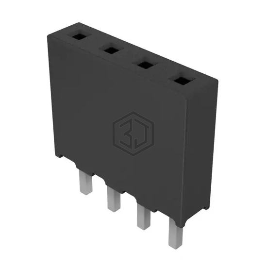 SQT-104-01-F-S - Samtec Inc. - Rectangular Connectors - Headers, Receptacles, Female Sockets