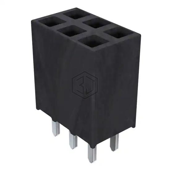 SSW-103-01-F-D - Samtec Inc. - Rectangular Connectors - Headers, Receptacles, Female Sockets