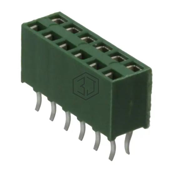 215307-6 - TE Connectivity AMP Connectors - Rectangular Connectors - Headers, Receptacles, Female Sockets
