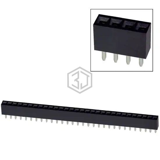 PPTC301LFBN-RC - Sullins Connector Solutions - Rectangular Connectors - Headers, Receptacles, Female Sockets