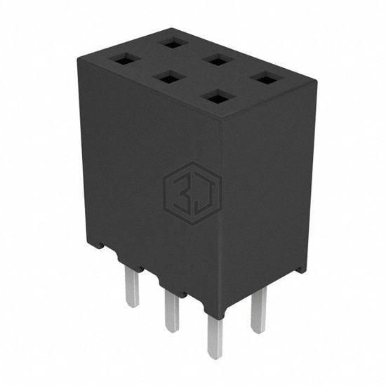 SQW-103-01-F-D - Samtec Inc. - Rectangular Connectors - Headers, Receptacles, Female Sockets