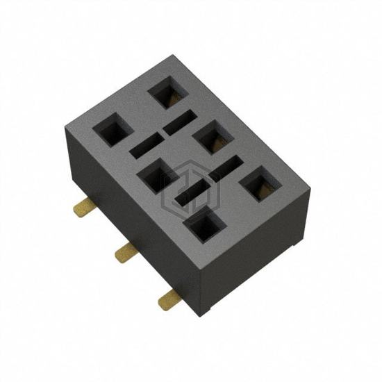 HLE-103-02-G-DV-BE-K-TR - Samtec Inc. - Rectangular Connectors - Headers, Receptacles, Female Sockets