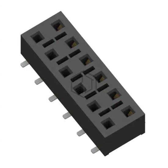 HLE-106-02-L-DV-K-TR - Samtec Inc. - Rectangular Connectors - Headers, Receptacles, Female Sockets
