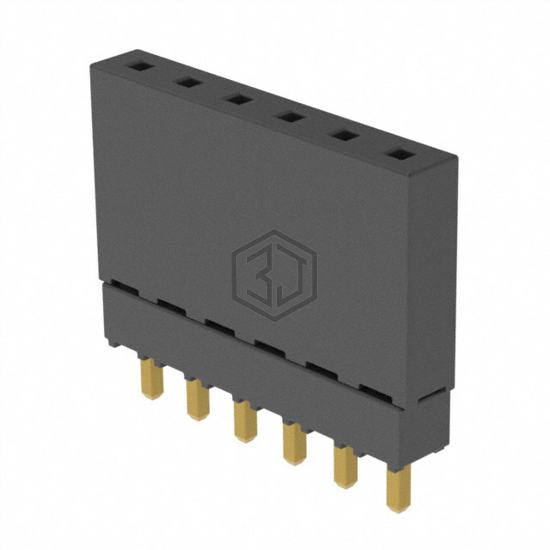 ESQ-106-12-G-S - Samtec Inc. - Rectangular Connectors - Headers, Receptacles, Female Sockets