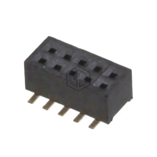 SFM210-LPSE-D05-SP-BK - Sullins Connector Solutions - Rectangular Connectors - Headers, Receptacles, Female Sockets