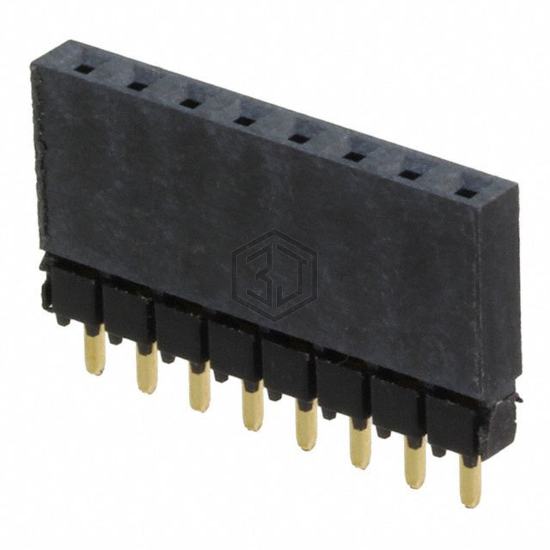 ESQ-108-12-G-S - Samtec Inc. - Rectangular Connectors - Headers, Receptacles, Female Sockets