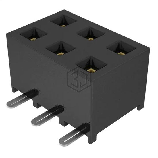 SMM-103-02-F-D - Samtec Inc. - Rectangular Connectors - Headers, Receptacles, Female Sockets