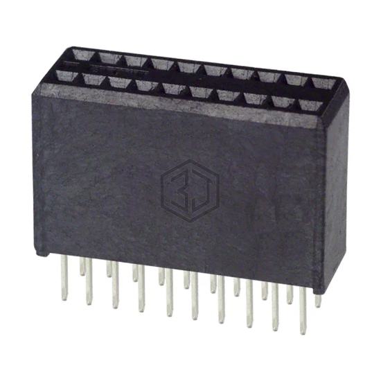 104078-1 - TE Connectivity AMP Connectors - Rectangular Connectors - Headers, Receptacles, Female Sockets